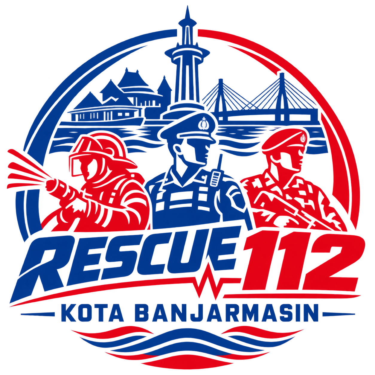 Logo RESCUE112 Kota Banjarmasin